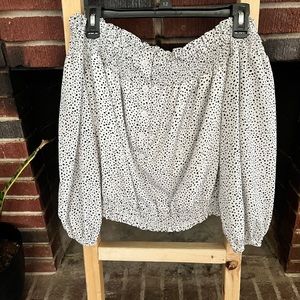 Off the shoulder crop top